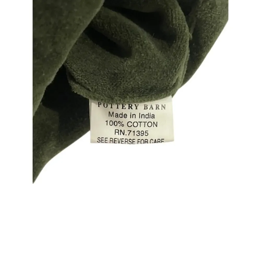 Pottery Barn- Green Velvet Wine Gift Bag-W/Corded Tassel